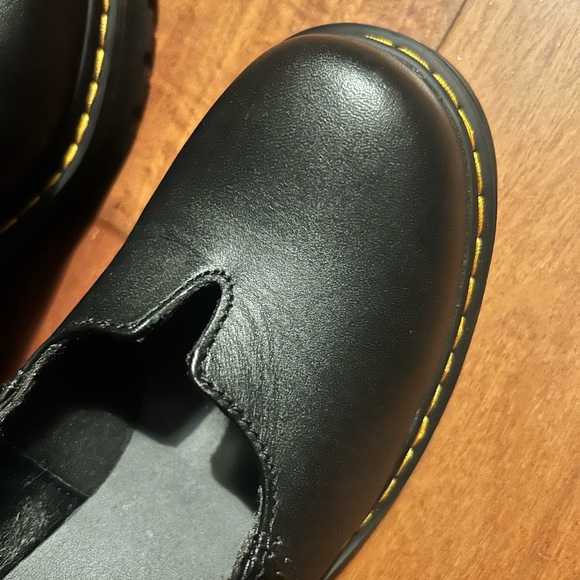 Dr. Martens Black Platform Eviee Buckle Shoes - Picture 4 of 9